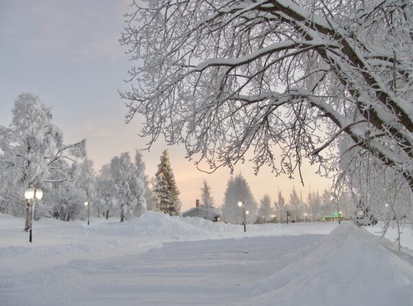 Arjeplog, winter in North of Sweden